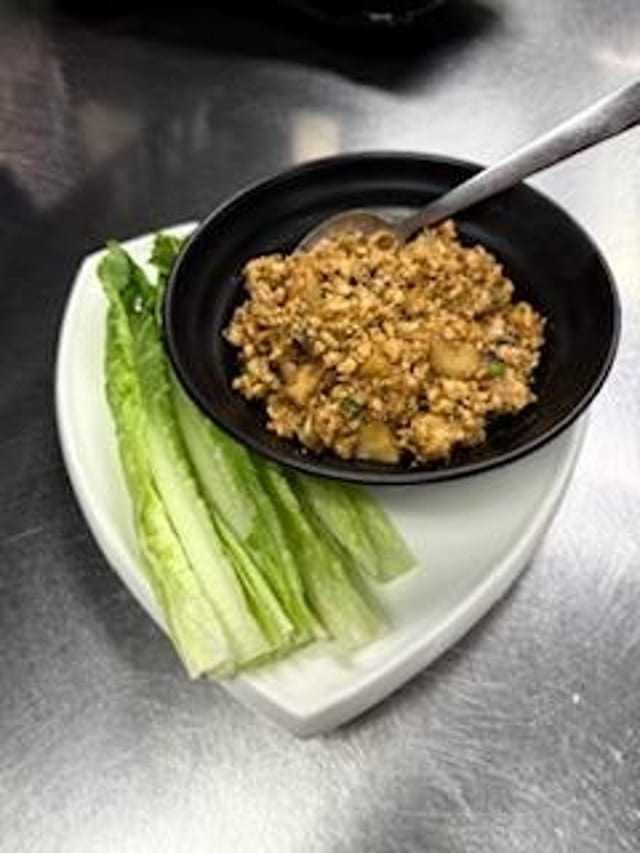 Chicken Lettuce Wrap.