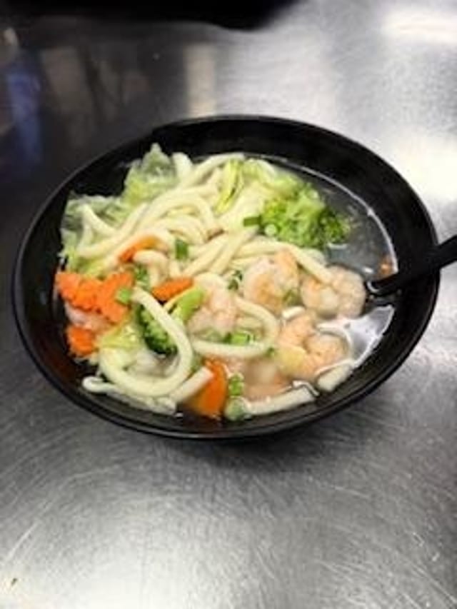 Shrimp Udon Soup.