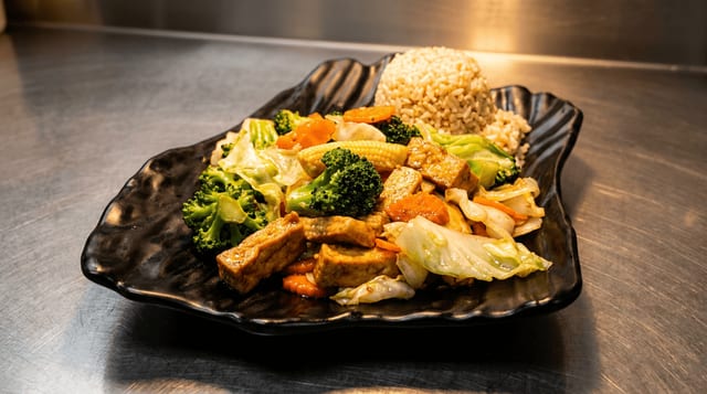 Stir Fry with Garlic Sauce.