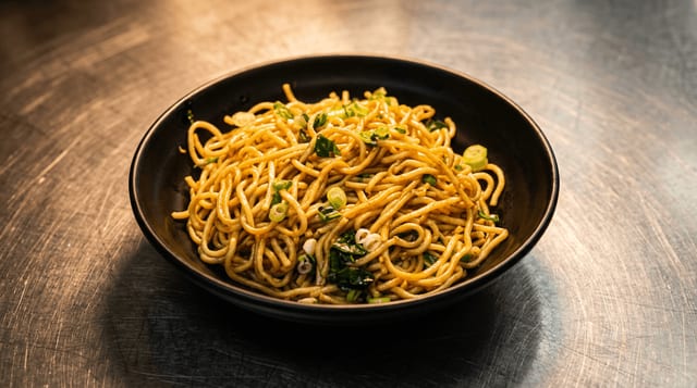 Scallion Tossed Noodles.